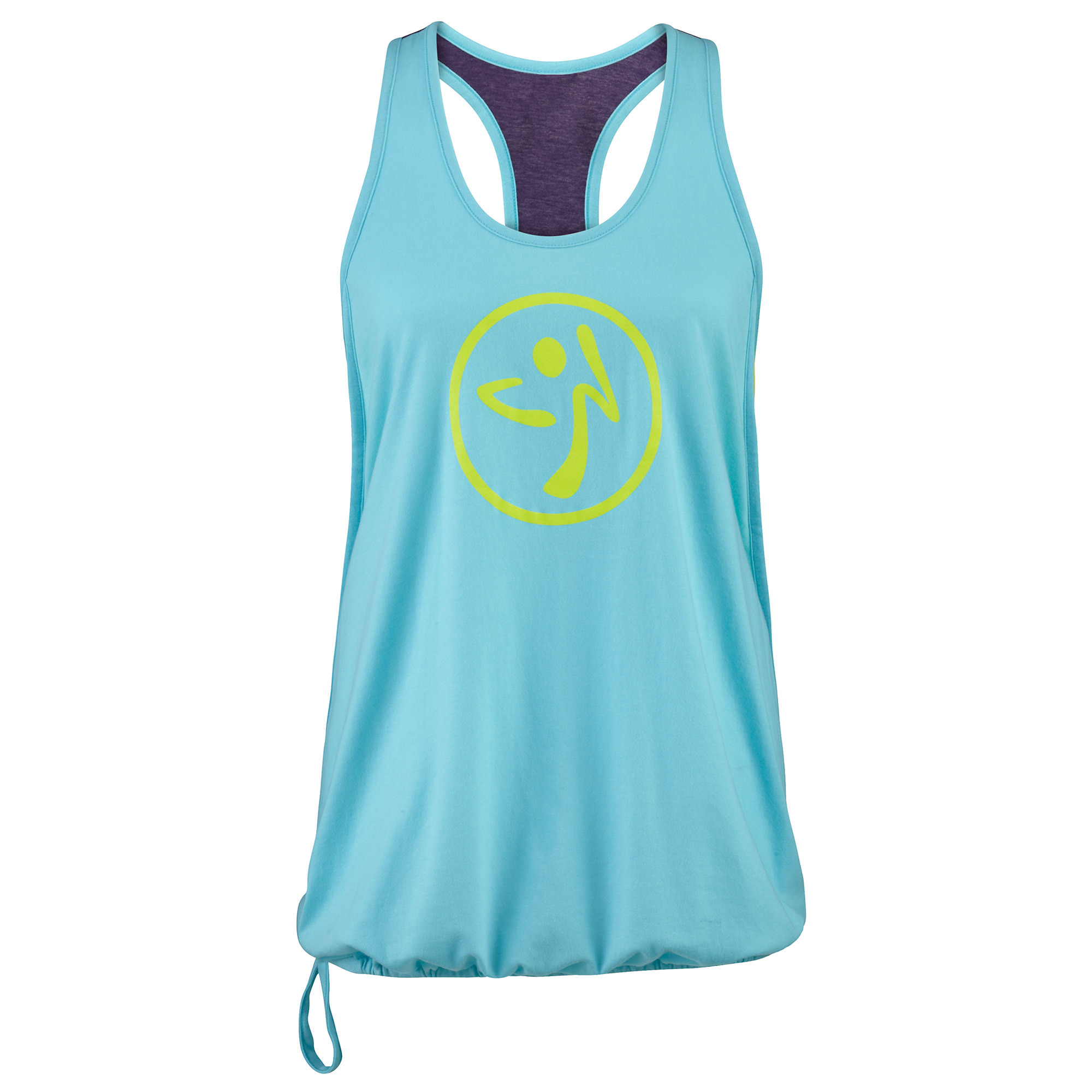 Zumba burn it Up Bubble Tank Aqua