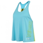 Zumba Chill the Funk Loose Top Aqua Blue