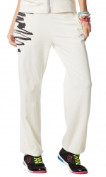 Zumba Gotta Jam Jersey Pants White Medium