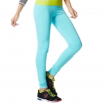 Zumba Love me Leggings Aqua Blue
