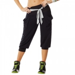 Zumba On the Marquee Fame Capri Pants Black